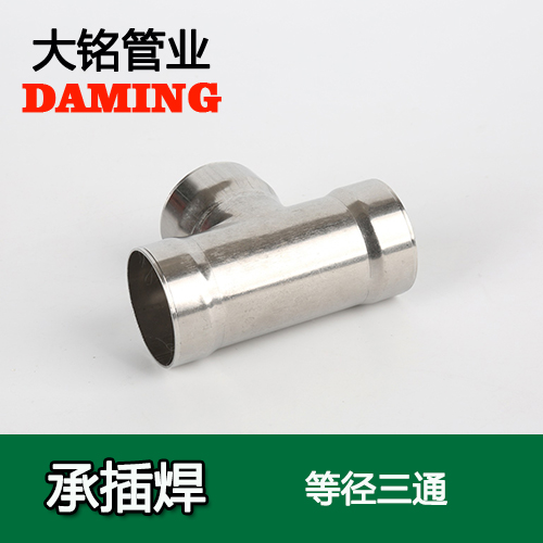 DN125 承插焊接式草莓视频官网等徑三通接頭（304 316L）